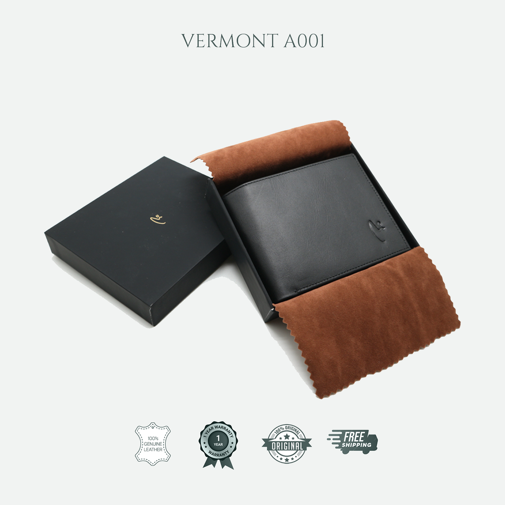 VERMONT A001 Genuine Leather Wallet