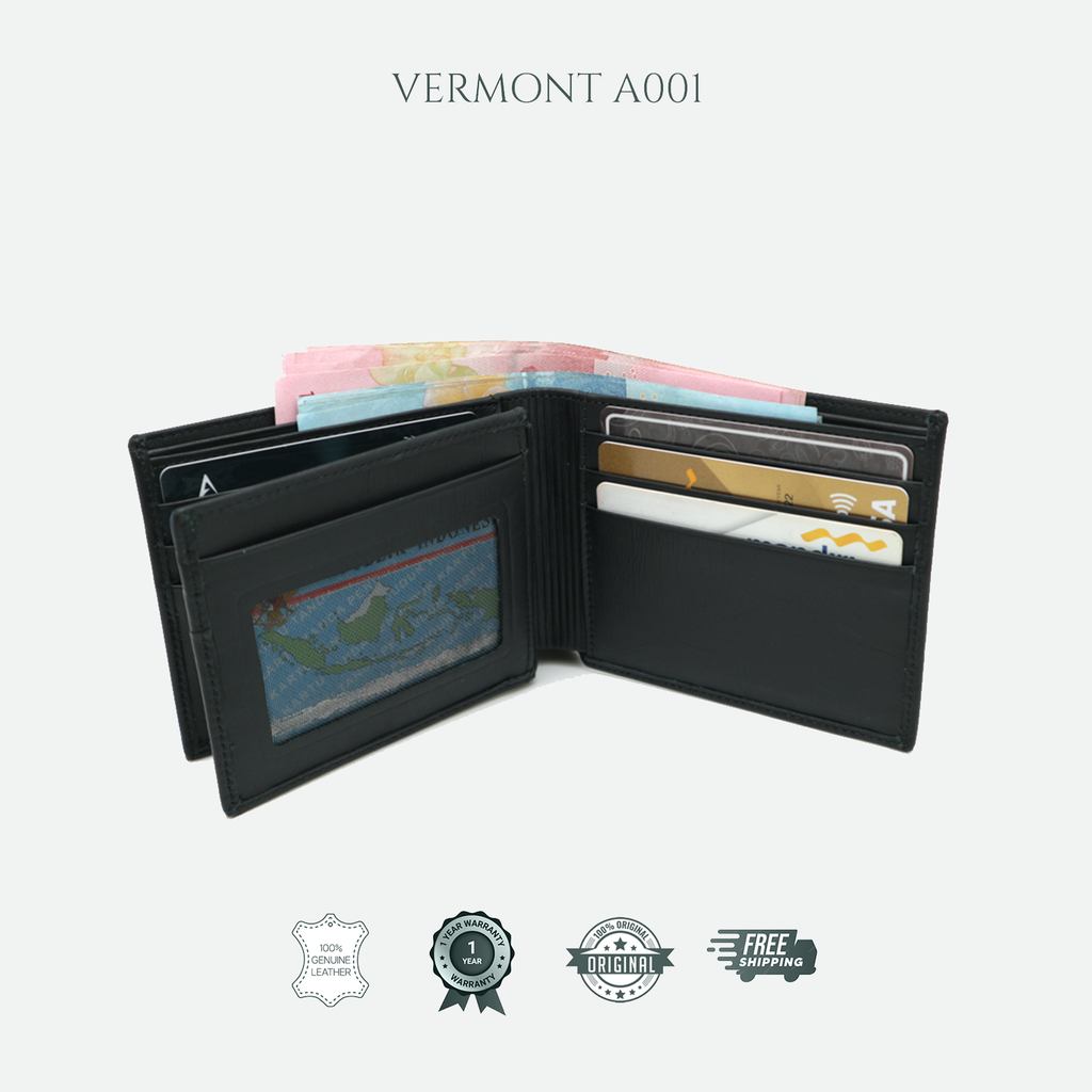 VERMONT A001 Genuine Leather Wallet