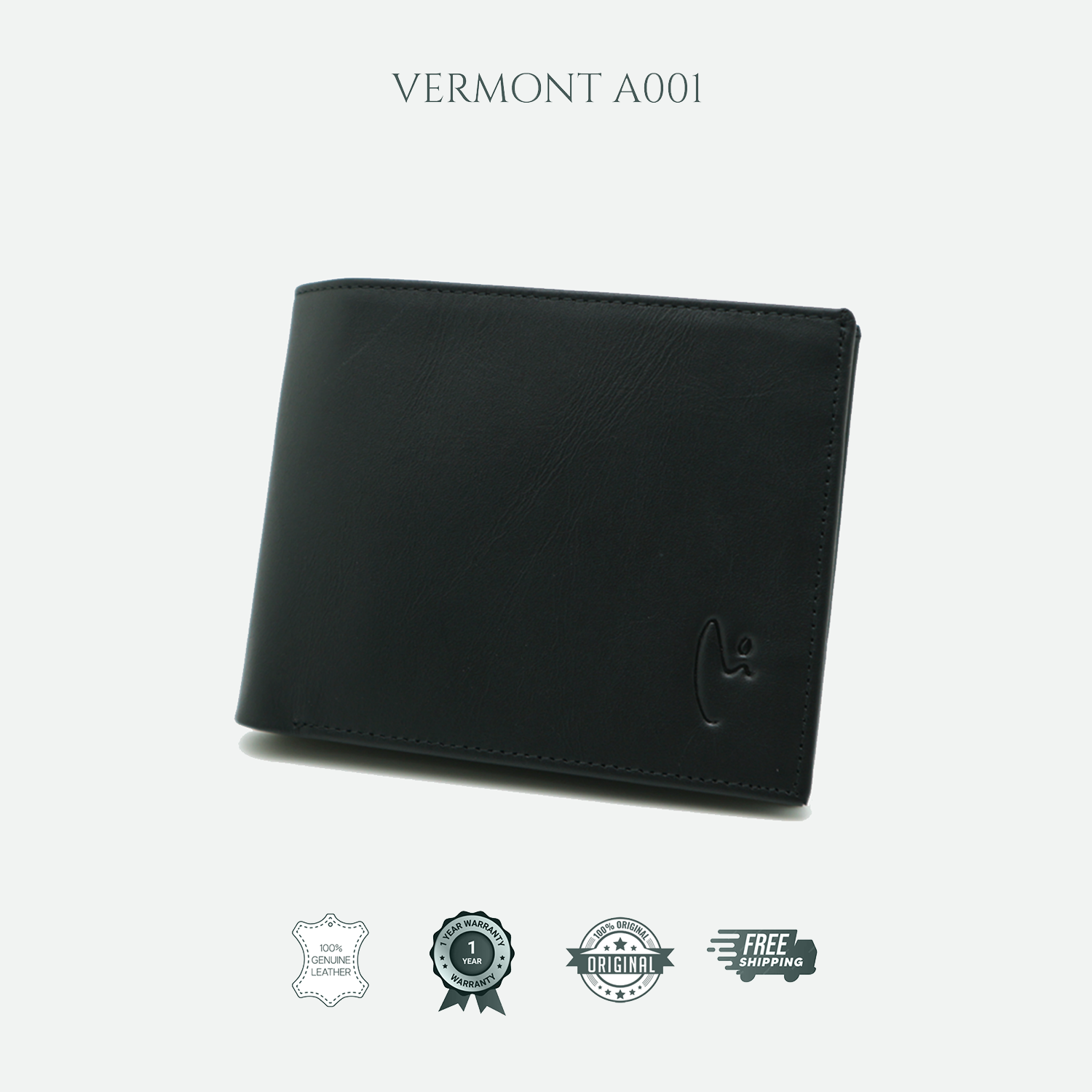 VERMONT A001 Genuine Leather Wallet