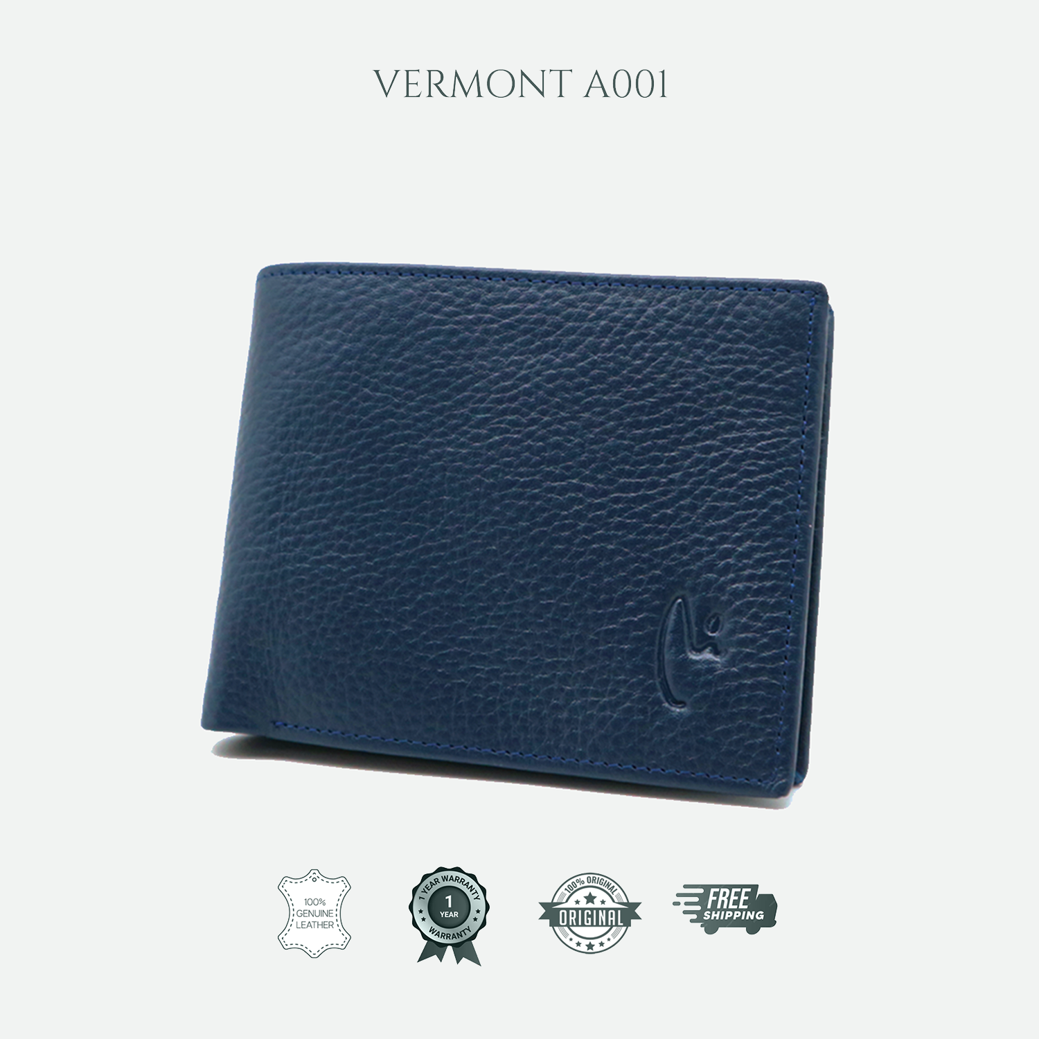 VERMONT A001 Genuine Leather Wallet