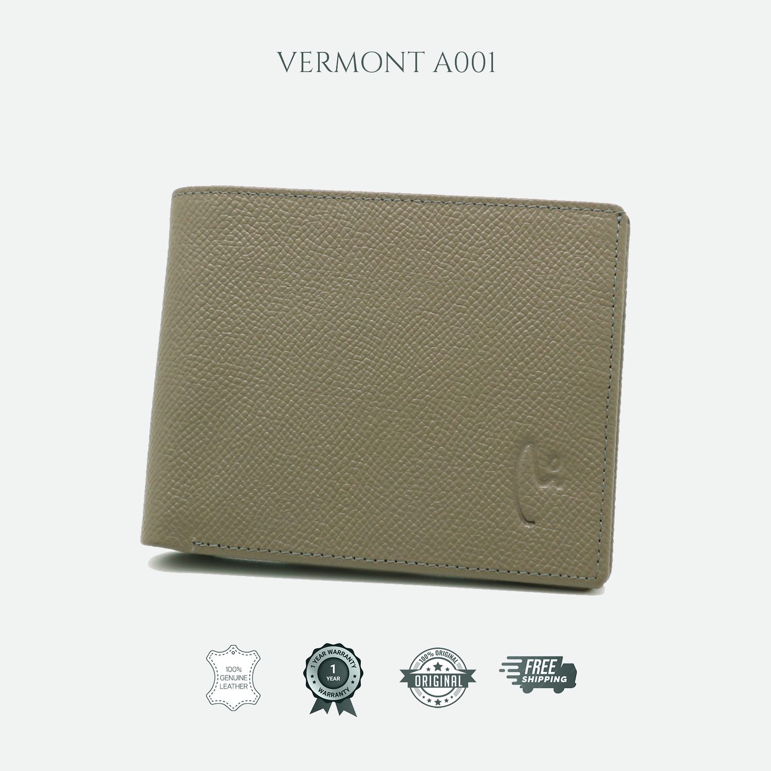 VERMONT A001 Genuine Leather Wallet