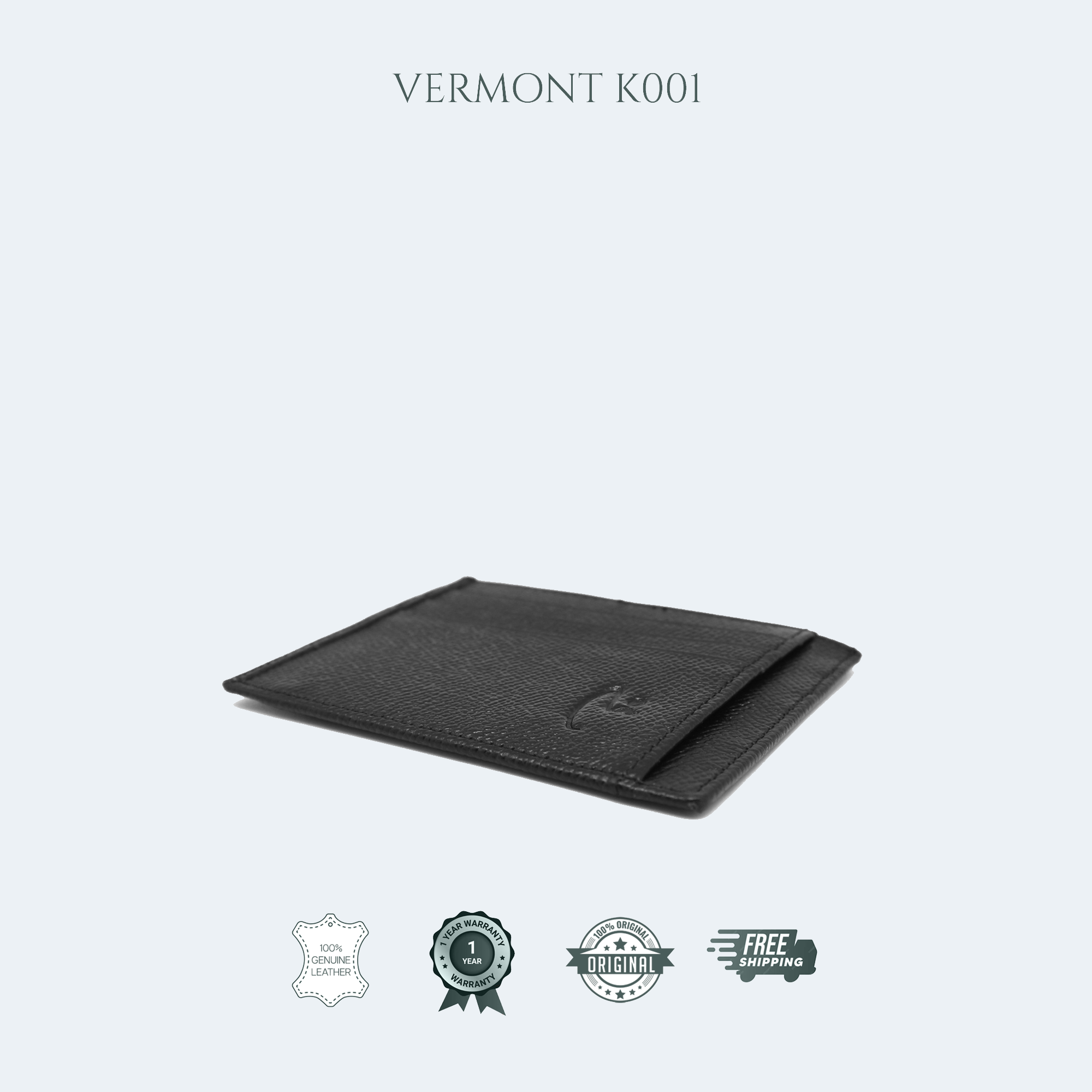 VERMONT K001 Genuine Leather Card Holder