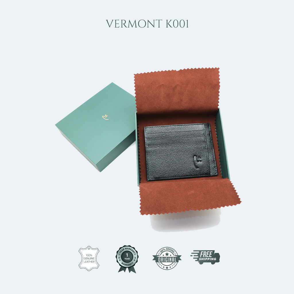 VERMONT K001 Genuine Leather Card Holder