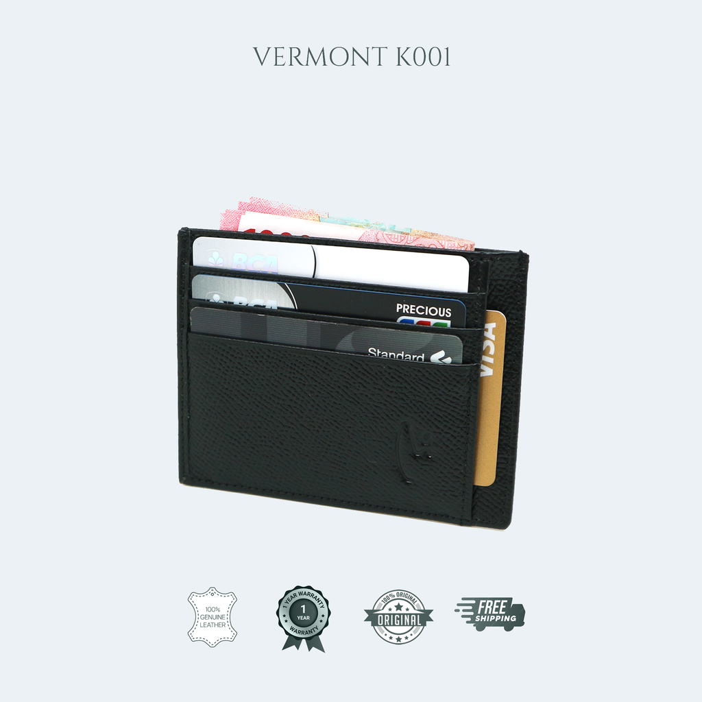 VERMONT K001 Genuine Leather Card Holder