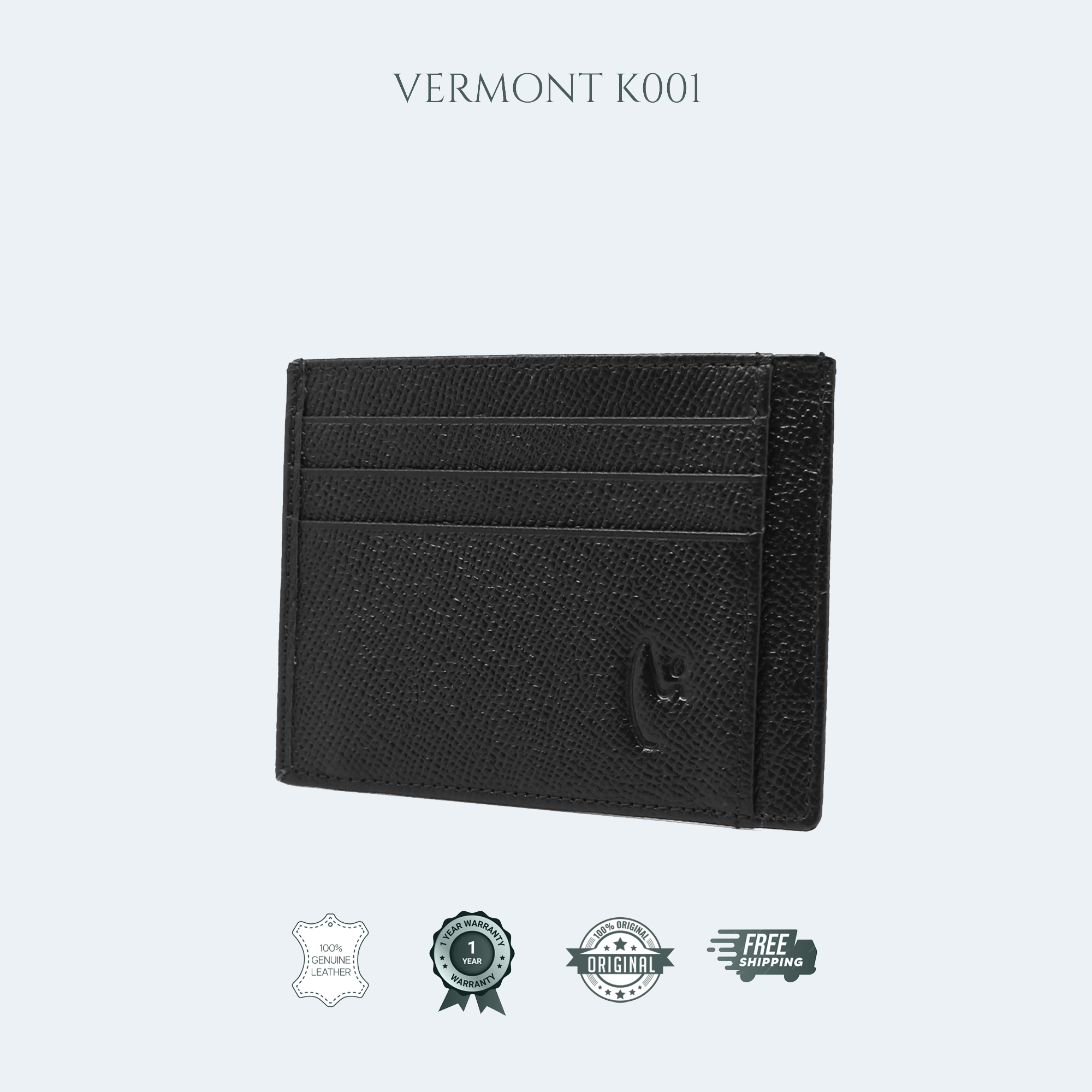 VERMONT K001 Genuine Leather Card Holder